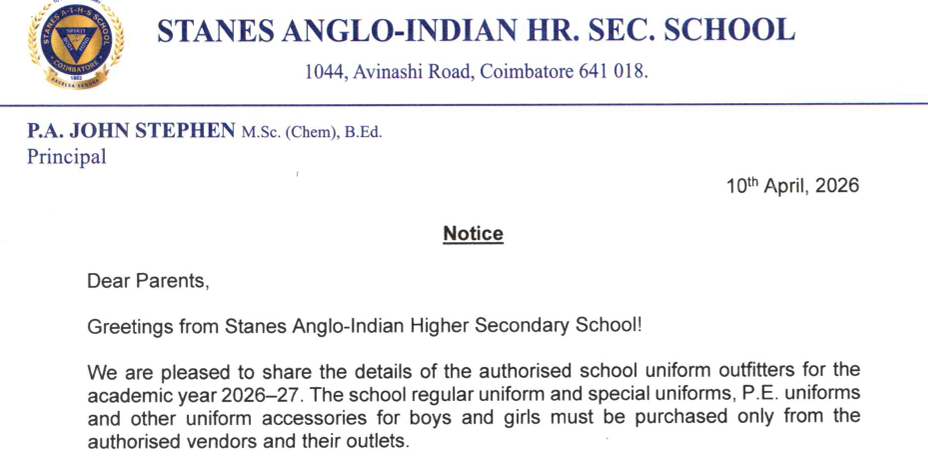School Uniform Circular